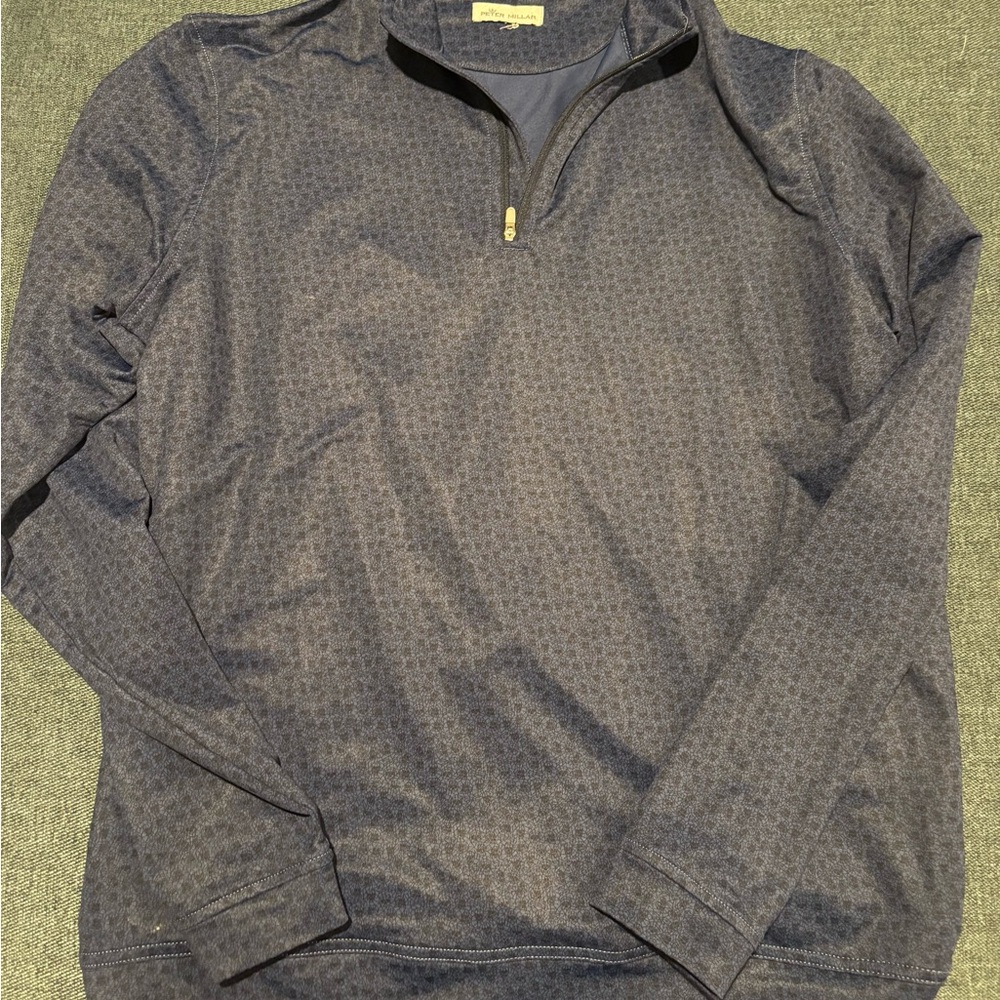 Peter Millar Navy Patterned Pullover - image 1